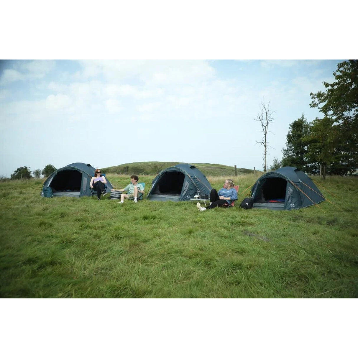 Vango Tay 300 3 Person Adventure Tent Peridot Green-Deep Blue - 53 Degrees North
