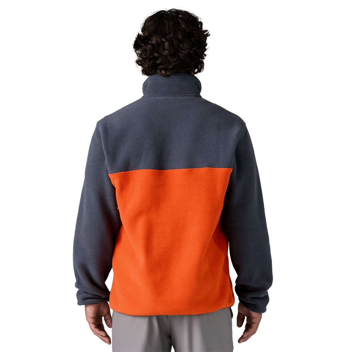 Patagonia Men's Lightweight Synchilla Snap-T Pullover Pollinator Orange / Small-Pollinator Orange / Medium-Pollinator Orange / Large-Pollinator Orange / X-Large-Quilty Fitz/Wetland Blue / Small - 53 Degrees North