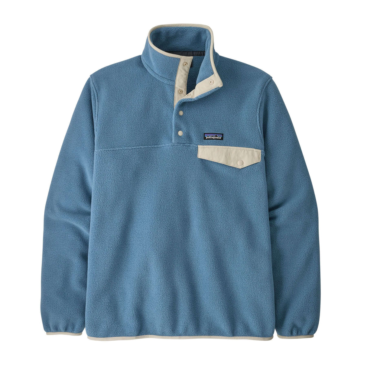 Patagonia Men's Lightweight Synchilla Snap-T Pullover Pollinator Orange / Small-Pollinator Orange / Medium-Pollinator Orange / Large-Pollinator Orange / X-Large-Quilty Fitz/Wetland Blue / Small - 53 Degrees North