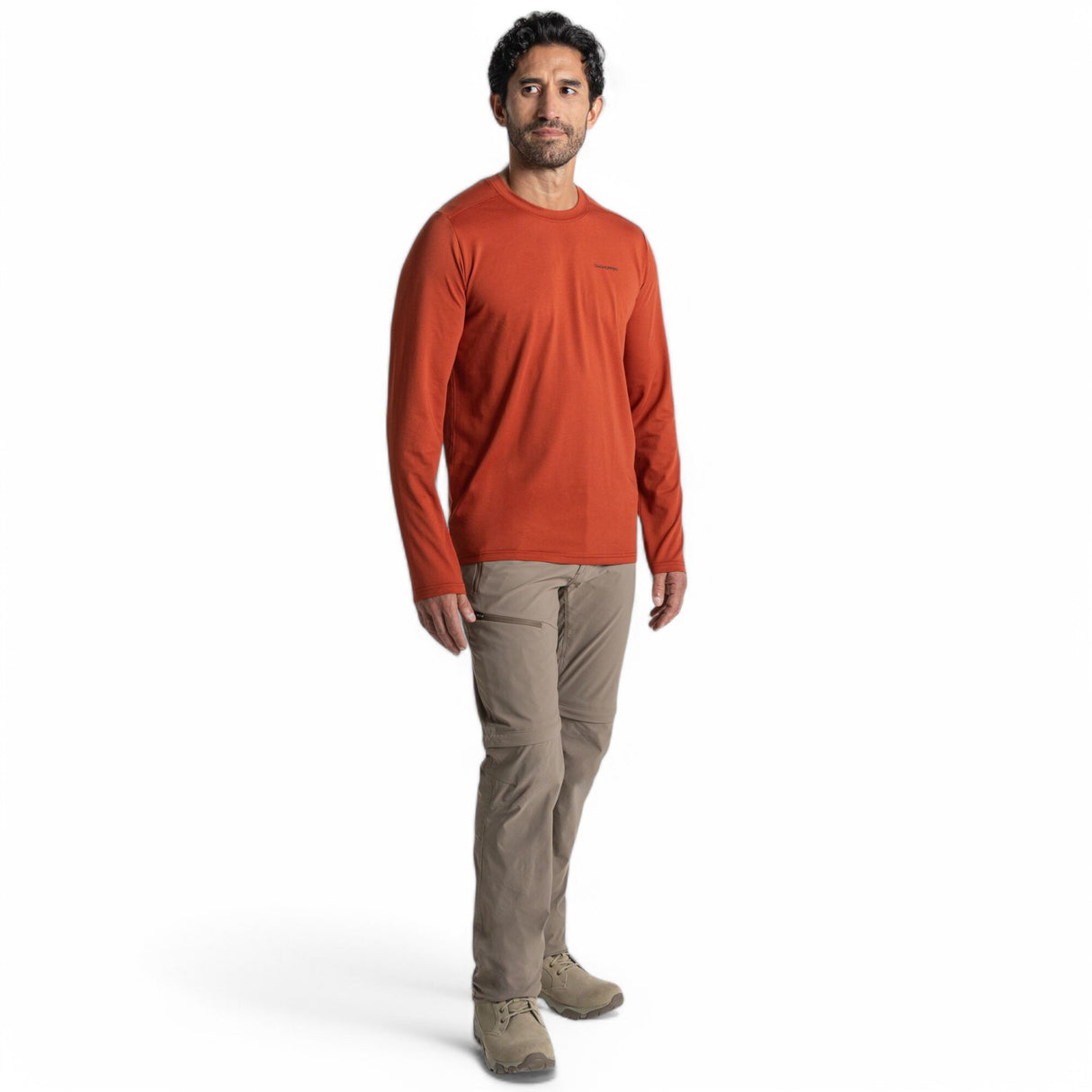 Craghoppers Men's Nosilife Abel Long Sleeve T-Shirt Lichen Green / Small-Lichen Green / Medium-Lichen Green / Large-Lichen Green / X-Large-Lichen Green / XX-Large #- 53 Degrees North