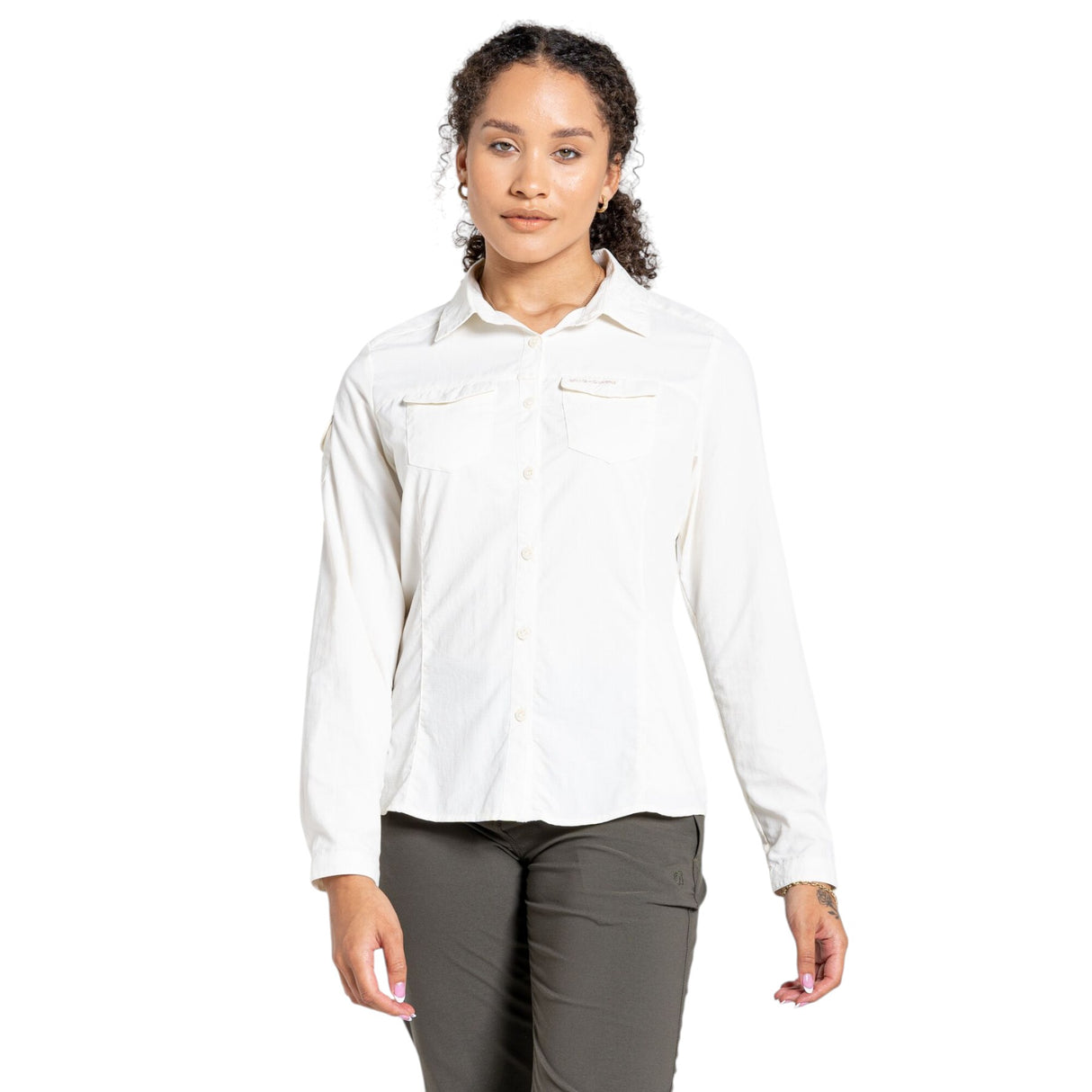 Craghoppers Women's Nosilife Adventure II Long Sleeve Shirt Red Sandstone / X-Small-Red Sandstone / Small-Red Sandstone / Medium-Red Sandstone / Large-Red Sandstone / X-Large #- 53 Degrees North