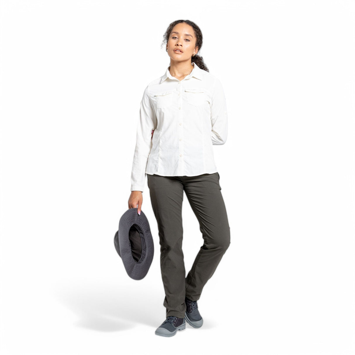 Craghoppers Women's Nosilife Adventure II Long Sleeve Shirt Red Sandstone / X-Small-Red Sandstone / Small-Red Sandstone / Medium-Red Sandstone / Large-Red Sandstone / X-Large #- 53 Degrees North