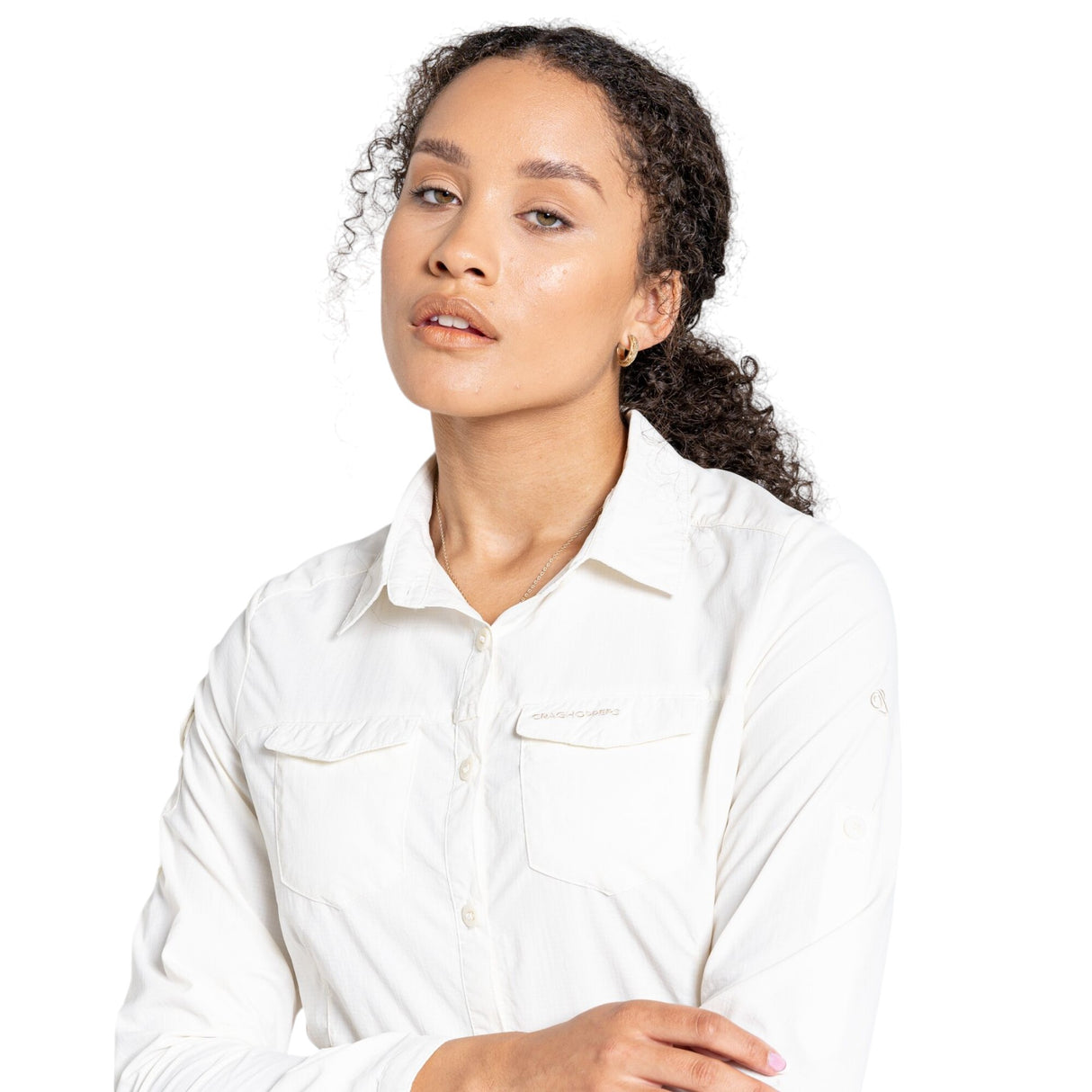 Craghoppers Women's Nosilife Adventure II Long Sleeve Shirt Red Sandstone / X-Small-Red Sandstone / Small-Red Sandstone / Medium-Red Sandstone / Large-Red Sandstone / X-Large #- 53 Degrees North