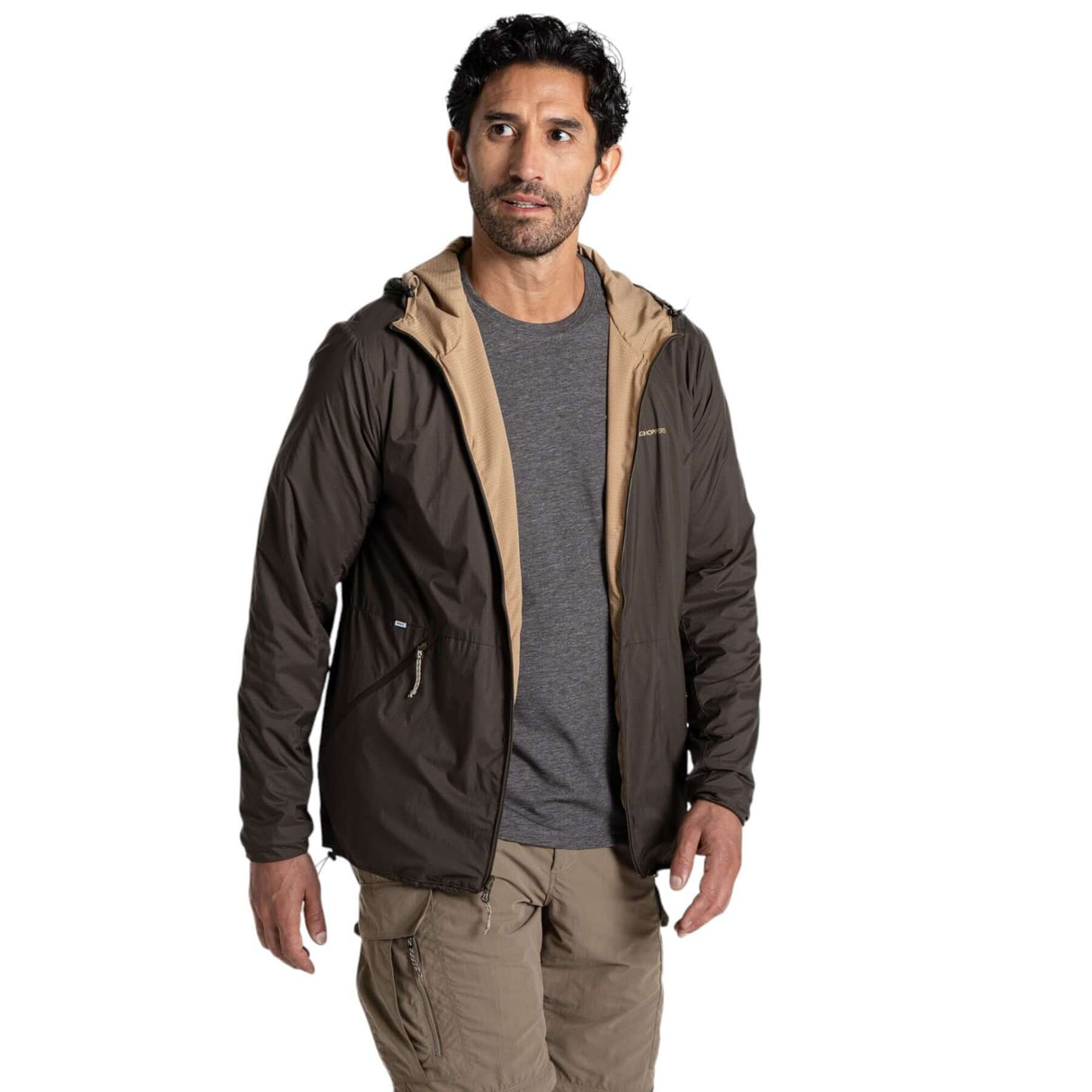 Craghoppers Men's Nosilife Otis Reversible Jacket Woodland Green/Earthenware / Small-Woodland Green/Earthenware / Medium-Woodland Green/Earthenware / Large-Woodland Green/Earthenware / X-Large-Woodland Green/Earthenware / XX-Large #- 53 Degrees North