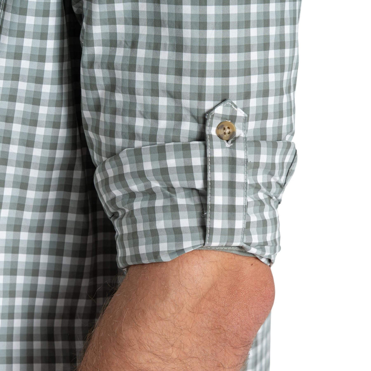 Craghoppers Men's Nosilife Nuoro Check Long Sleeve Shirt III Lichen Green/Ecru Check / Small-Lichen Green/Ecru Check / Medium-Lichen Green/Ecru Check / Large-Lichen Green/Ecru Check / X-Large-Lichen Green/Ecru Check / XX-Large #- 53 Degrees North