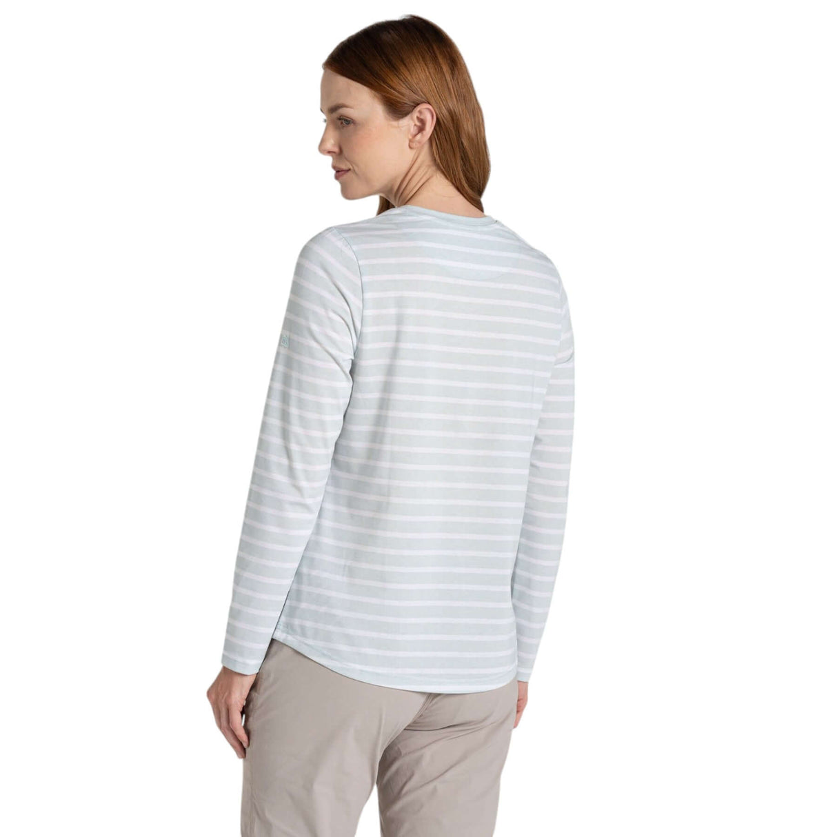 Craghoppers Women's Nosilife Akona Long Sleeve Top Nimbus Blue Stripe / X-Small-Nimbus Blue Stripe / Small-Nimbus Blue Stripe / Medium-Nimbus Blue Stripe / Large-Nimbus Blue Stripe / X-Large #- 53 Degrees North