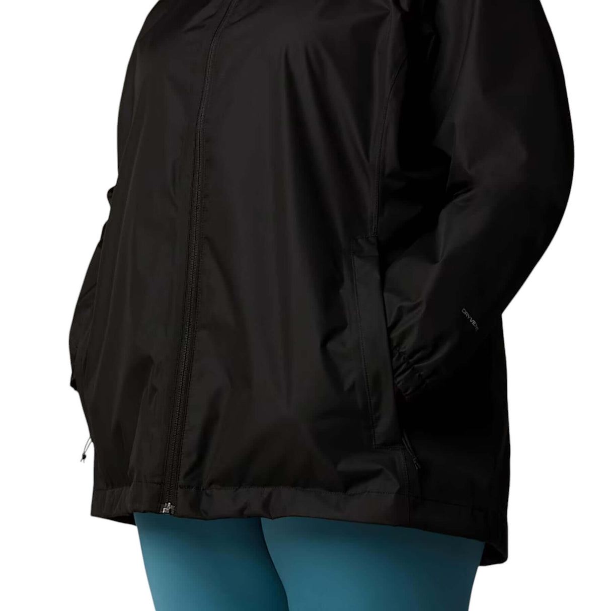 The North Face Women's Quest Plus Waterproof Jacket TNF Black/Foil Grey / 1X-TNF Black/Foil Grey / 2X-TNF Black/Foil Grey / 3X #- 53 Degrees North