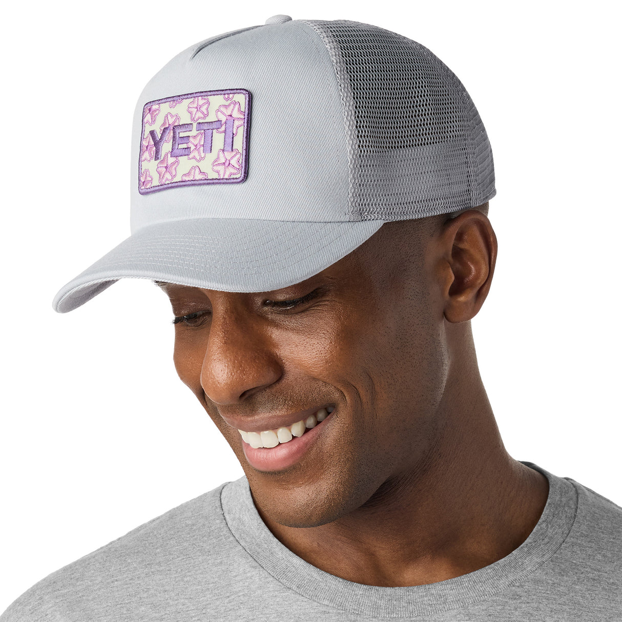 YETI Cherry Blossom Trucker Hat Cherry Blossom/Grey - 53 Degrees North