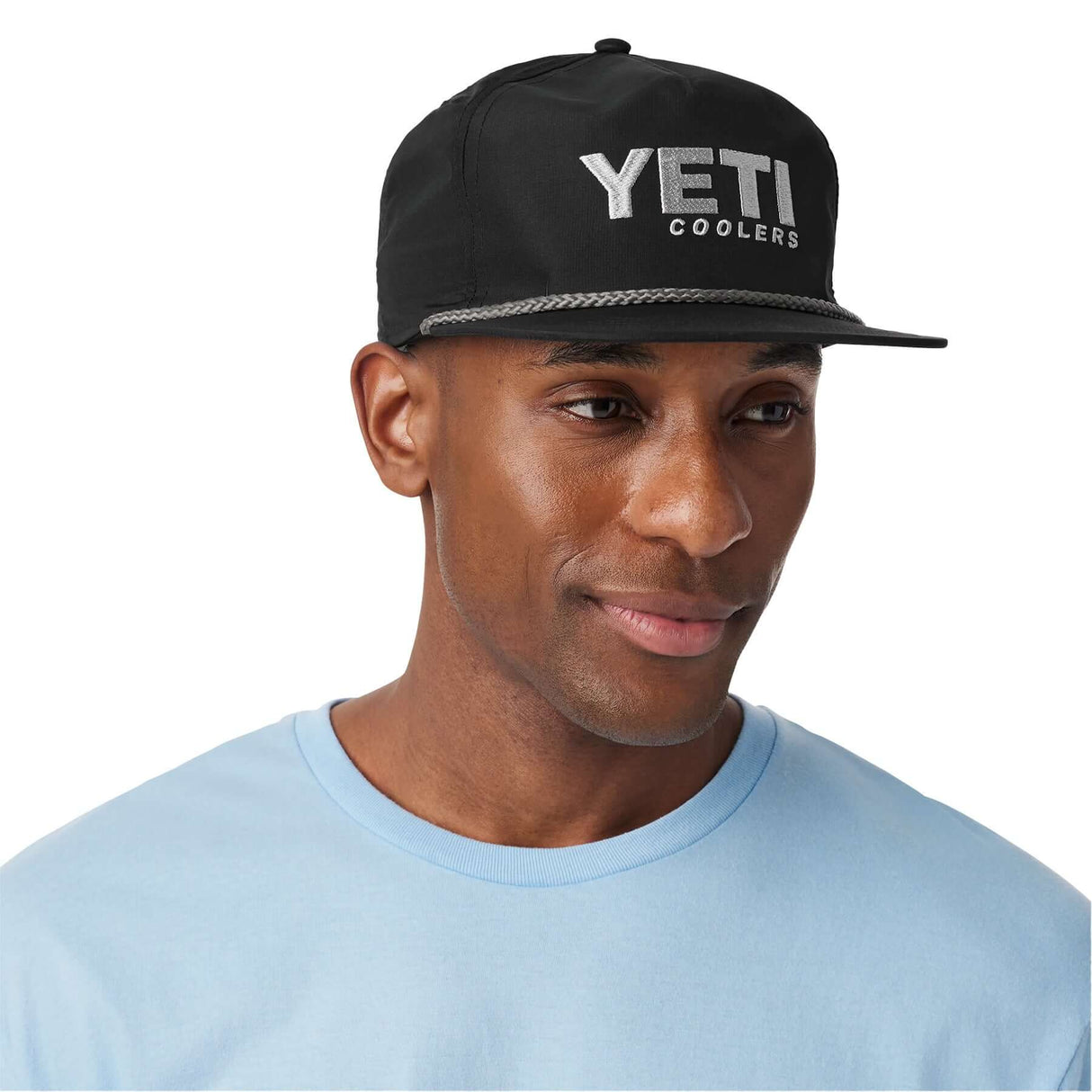 YETI Flat Brim Rope Hat Black-Navy - 53 Degrees North