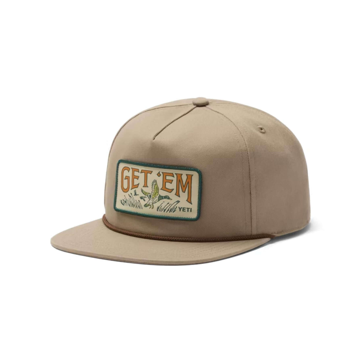 YETI Get Em Flat Brim Snapback Taupe - 53 Degrees North