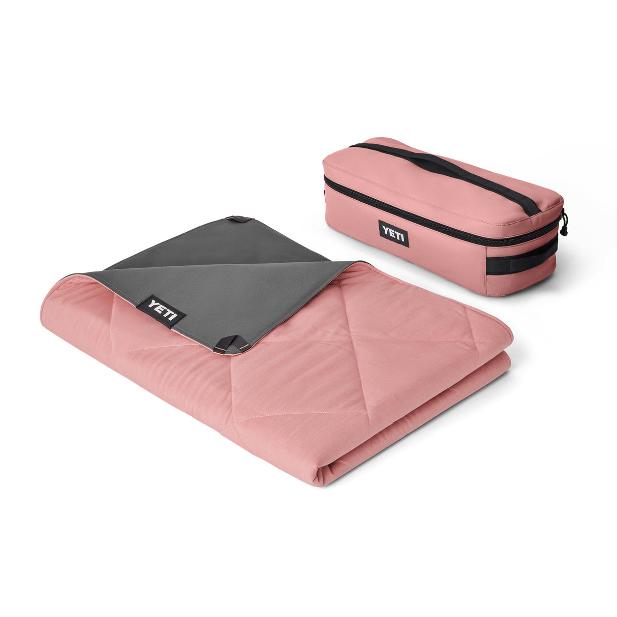 YETI Lowlands Waterproof Outdoor Blanket Navy-Olive Green-Sandstone Pink - 53 Degrees North
