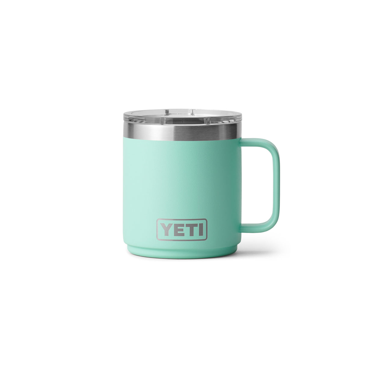 YETI Rambler 10 oz (295 ml) Ceramic Lined Magslider Mug Ridgeline-King Crab Orange-Rescue Red-Seafoam-Black - 53 Degrees North