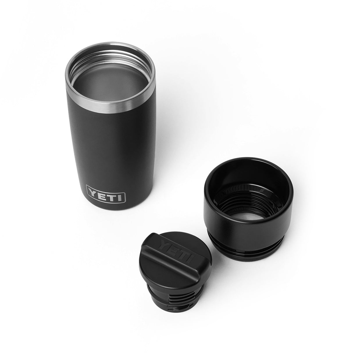 YETI Rambler 12 oz (354 ml) Bottle with HotShot Cap Ridgeline-Rescue Red-Navy-White-Black - 53 Degrees North