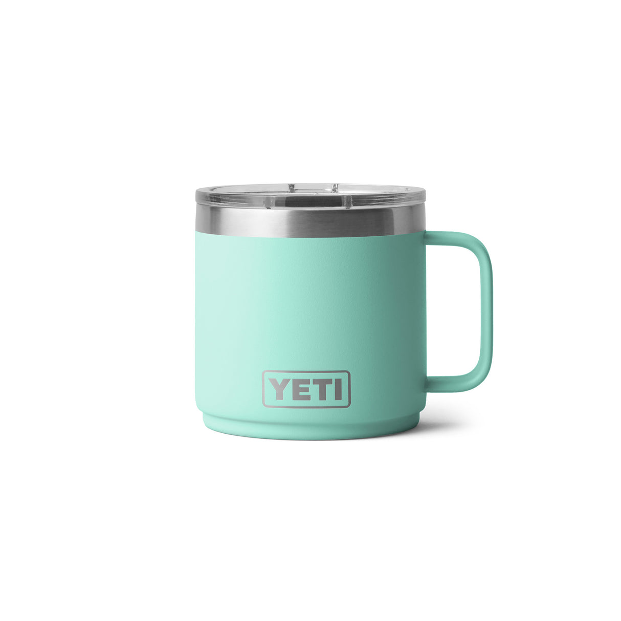 YETI Rambler 14 oz (414 ml) Ceramic Lined Magslider Mug Seafoam-Navy-White-Black-Rescue Red - 53 Degrees North