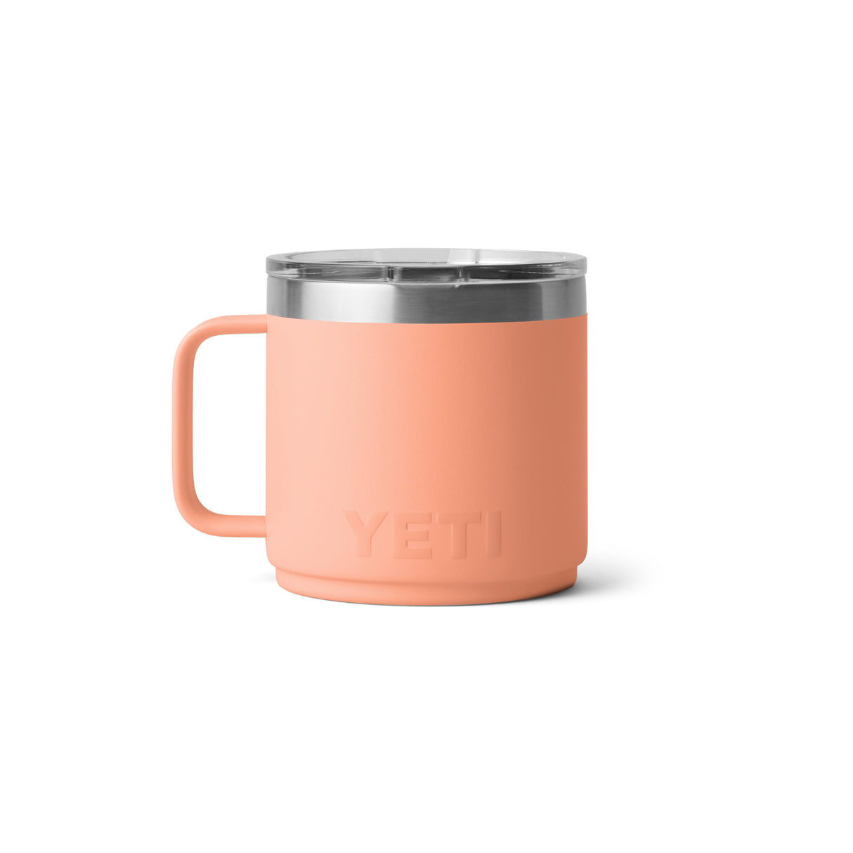 YETI Rambler 14 oz (414 ml) Stackable Mug Tropical Pink-Big Sky Blue-Ultramarine-Lowcountry Peach-Rescue Red - 53 Degrees North