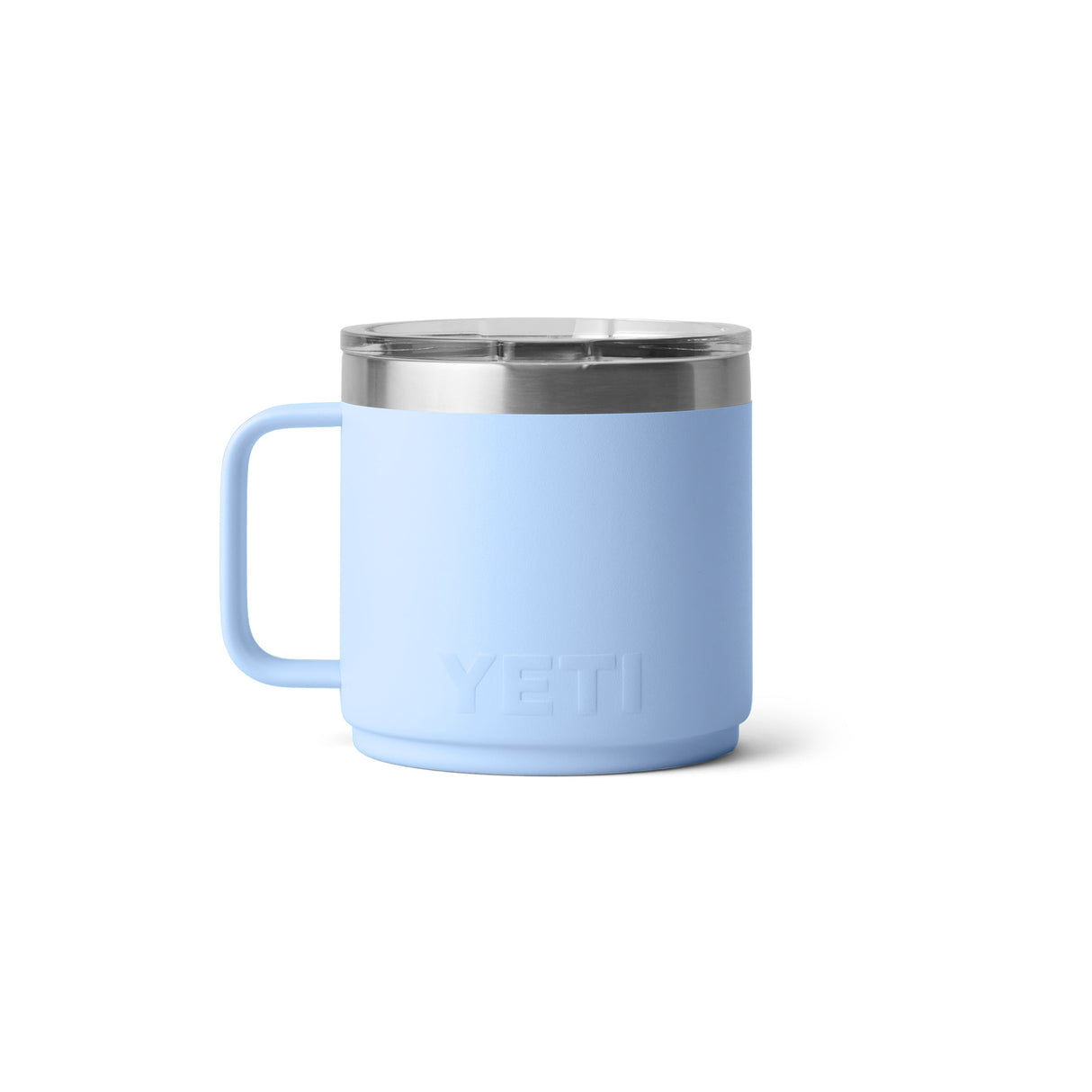YETI Rambler 14 oz (414 ml) Stackable Mug Tropical Pink-Big Sky Blue-Ultramarine-Lowcountry Peach-Rescue Red - 53 Degrees North