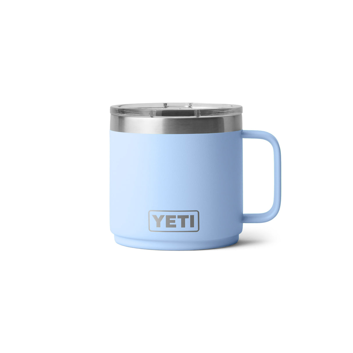 YETI Rambler 14 oz (414 ml) Stackable Mug Tropical Pink-Big Sky Blue-Ultramarine-Lowcountry Peach-Rescue Red - 53 Degrees North