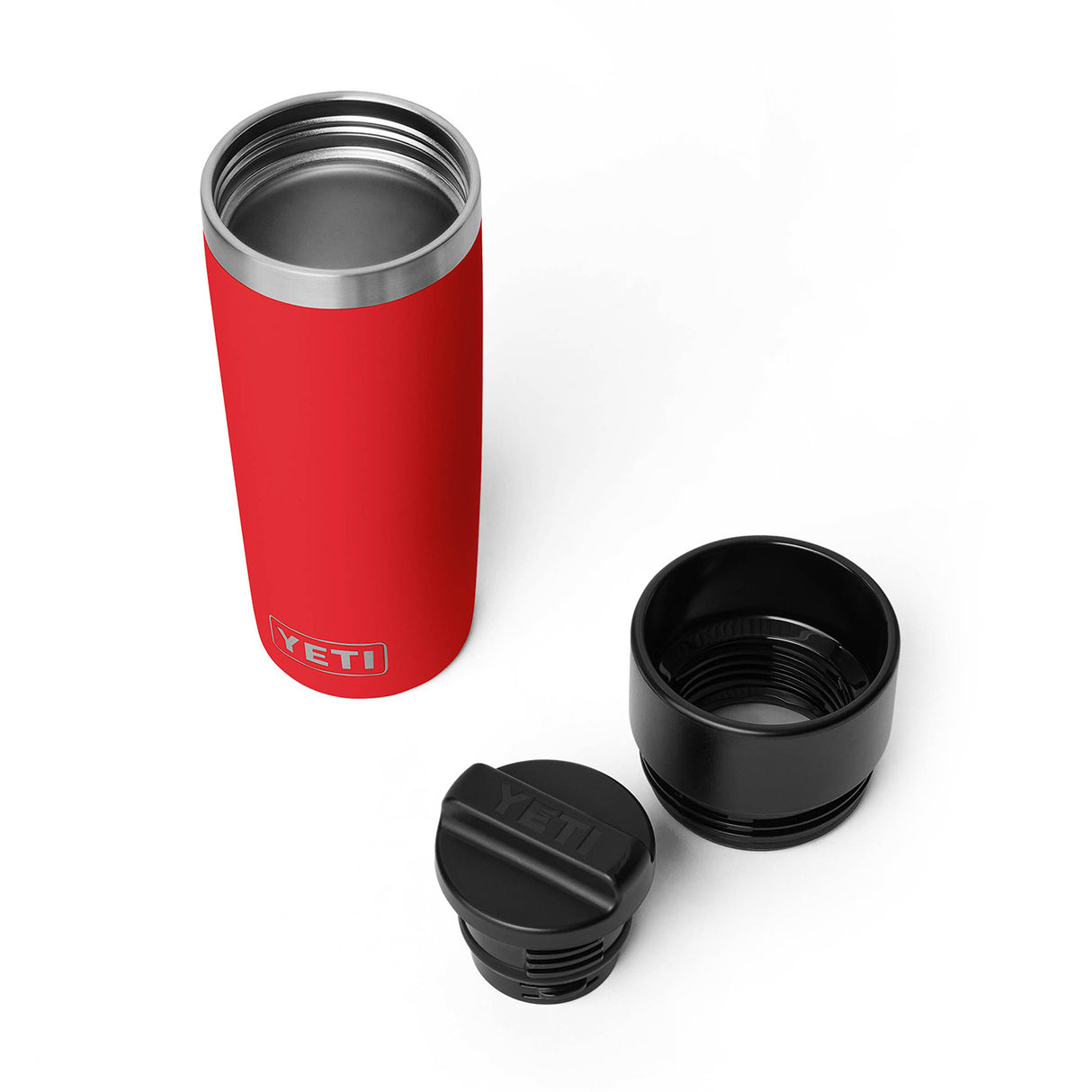 YETI Rambler 16oz (473 ml) Travel Bottle Ridgeline-Black-White-Rescue Red - 53 Degrees North