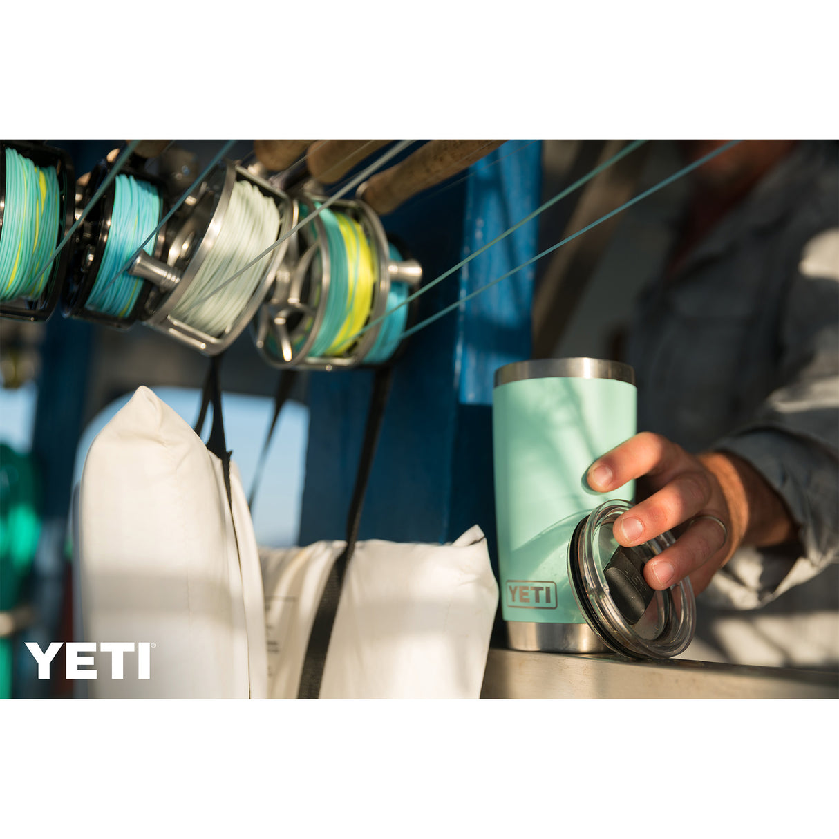 YETI Rambler 20 oz (591 ml) Tumbler Red Bull Night Sky Navy-Royal Blue-Ridgeline-King Crab Orange-Black - 53 Degrees North