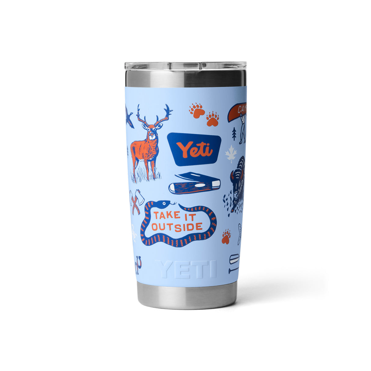 YETI Rambler 20 oz (591 ml) Tumbler Big Sky Summer Camp-Cape Taupe Summer Camp-Sea View-Red Bull Night Sky Navy-Royal Blue - 53 Degrees North