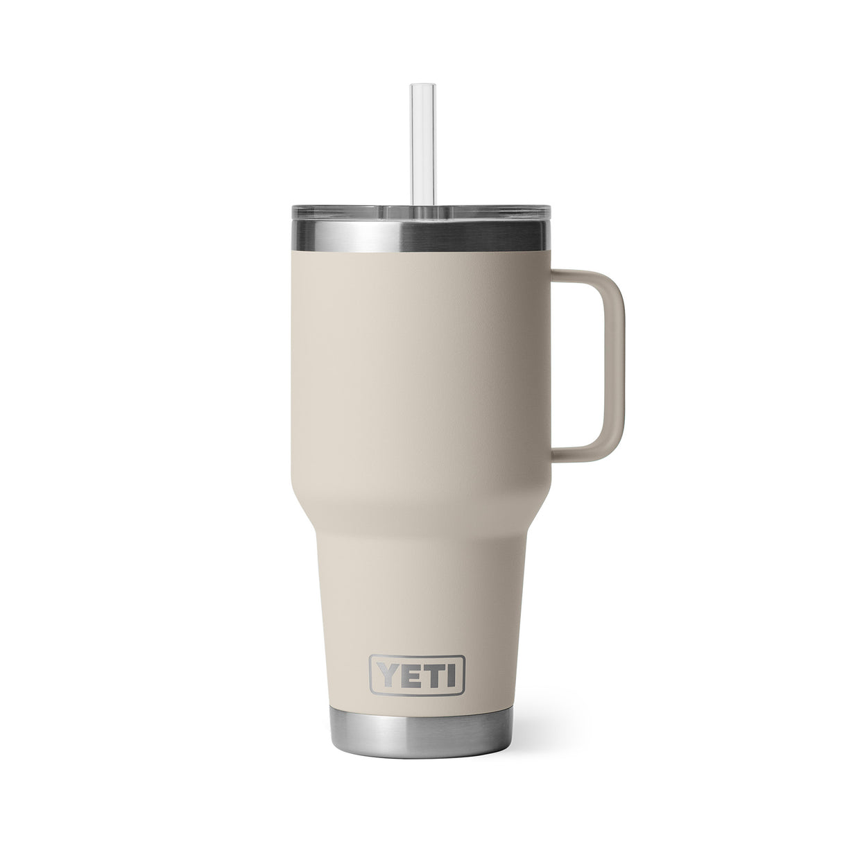 YETI Rambler 35 oz (994 ml) Mug with Straw Lid Ridgeline-Moon Dust-Tropical Pink-Firefly Yellow-Lowcountry Peach - 53 Degrees North