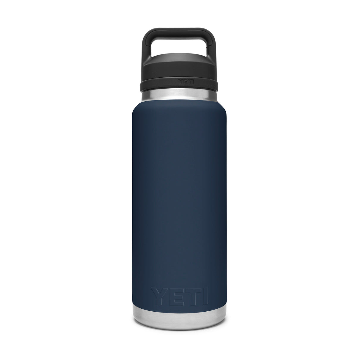 YETI Rambler 36oz (1065 ml) Bottle with Chug Cap Royal Blue-Navy-Rescue Red-White - 53 Degrees North