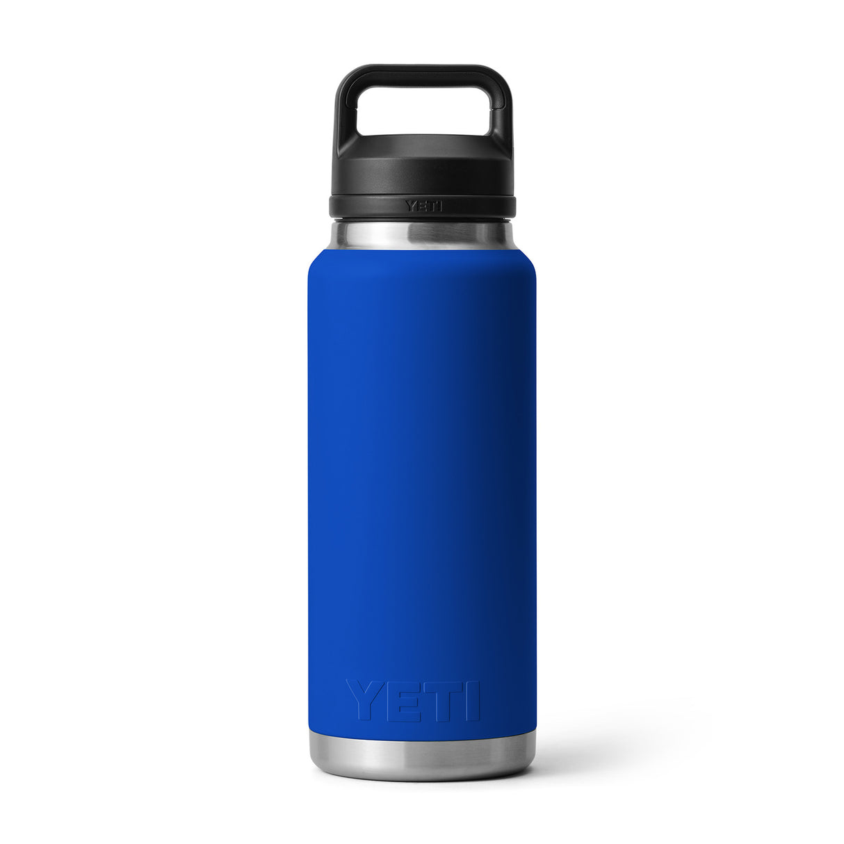 YETI Rambler 36oz (1065 ml) Bottle with Chug Cap Royal Blue-Navy-Rescue Red-White - 53 Degrees North