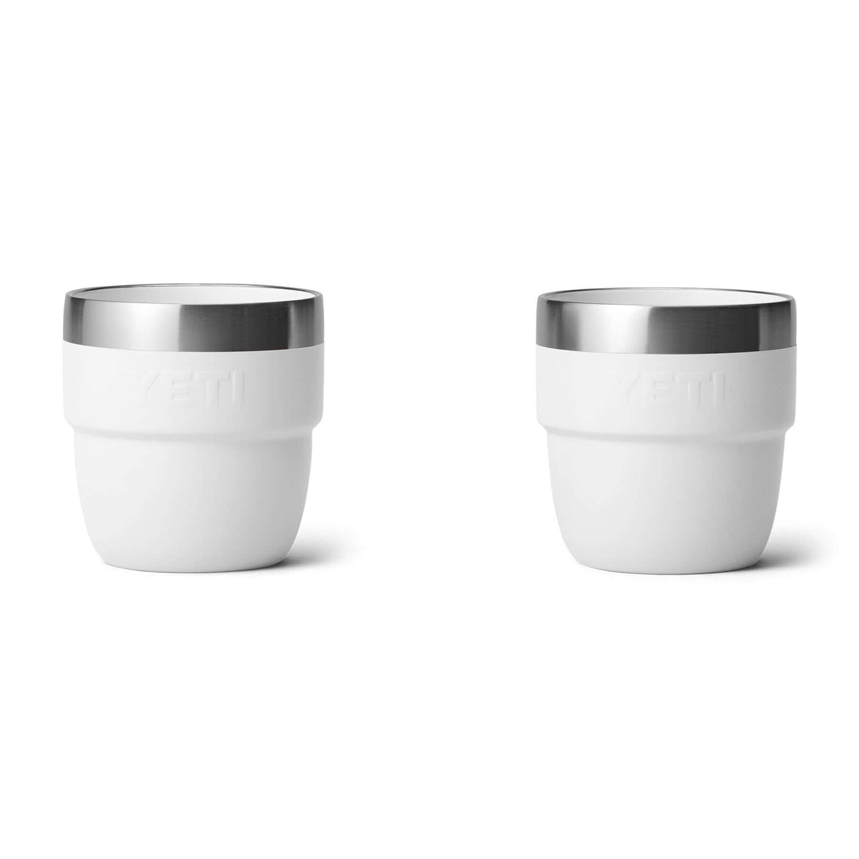 YETI Rambler 4 oz (144 ml) Stackable Espresso Cup - 2 Pack Cherry Blossom-Navy-Tropical Pink-White-Rescue Red - 53 Degrees North