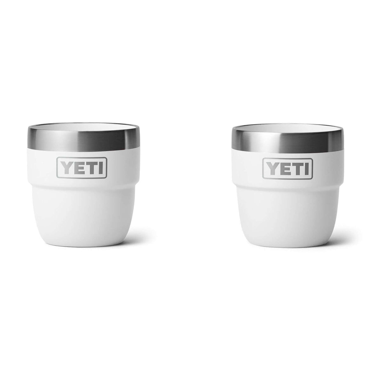 YETI Rambler 4 oz (144 ml) Stackable Espresso Cup - 2 Pack Cherry Blossom-Navy-Tropical Pink-White-Rescue Red - 53 Degrees North