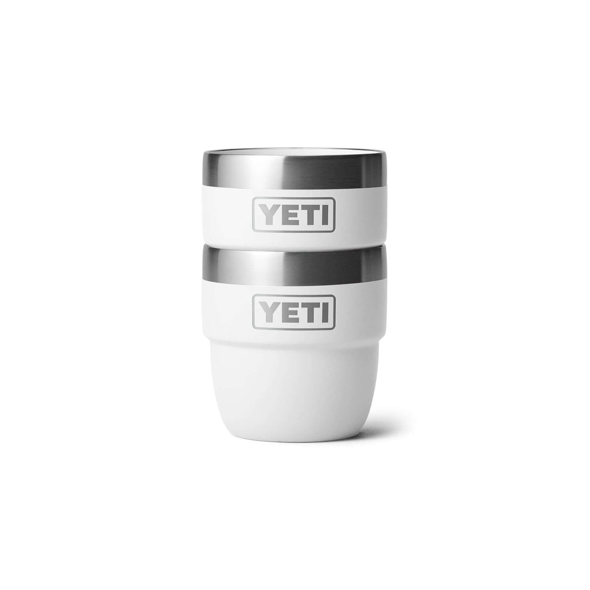 YETI Rambler 4 oz (144 ml) Stackable Espresso Cup - 2 Pack Cherry Blossom-Navy-Tropical Pink-White-Rescue Red - 53 Degrees North