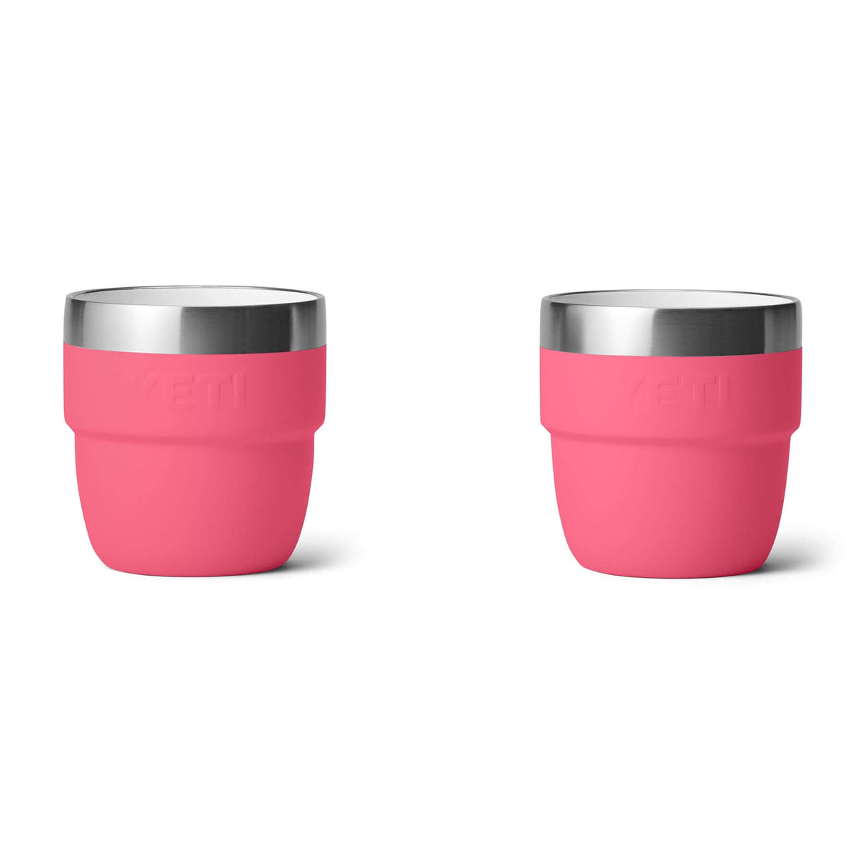 YETI Rambler 4 oz (144 ml) Stackable Espresso Cup - 2 Pack Cherry Blossom-Navy-Tropical Pink-White-Rescue Red - 53 Degrees North