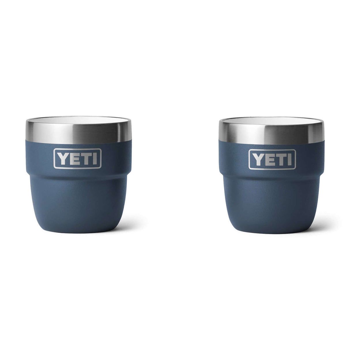 YETI Rambler 4 oz (144 ml) Stackable Espresso Cup - 2 Pack Cherry Blossom-Navy-Tropical Pink-White-Rescue Red - 53 Degrees North