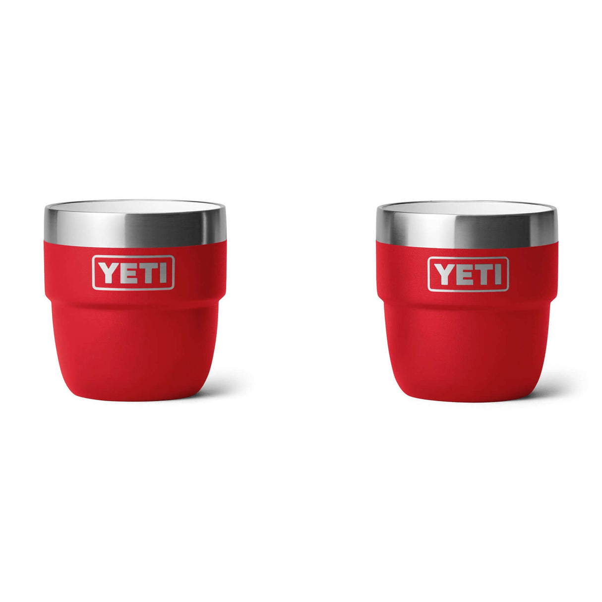 YETI Rambler 4 oz (144 ml) Stackable Espresso Cup - 2 Pack Rescue Red - 53 Degrees North
