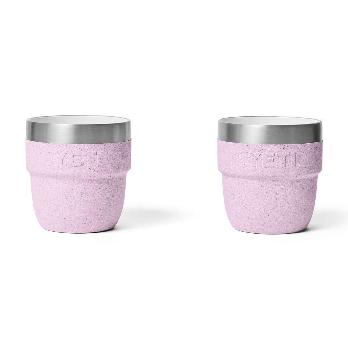 YETI Rambler 4 oz (144 ml) Stackable Espresso Cup - 2 Pack Cherry Blossom-Navy-Tropical Pink-White-Rescue Red - 53 Degrees North