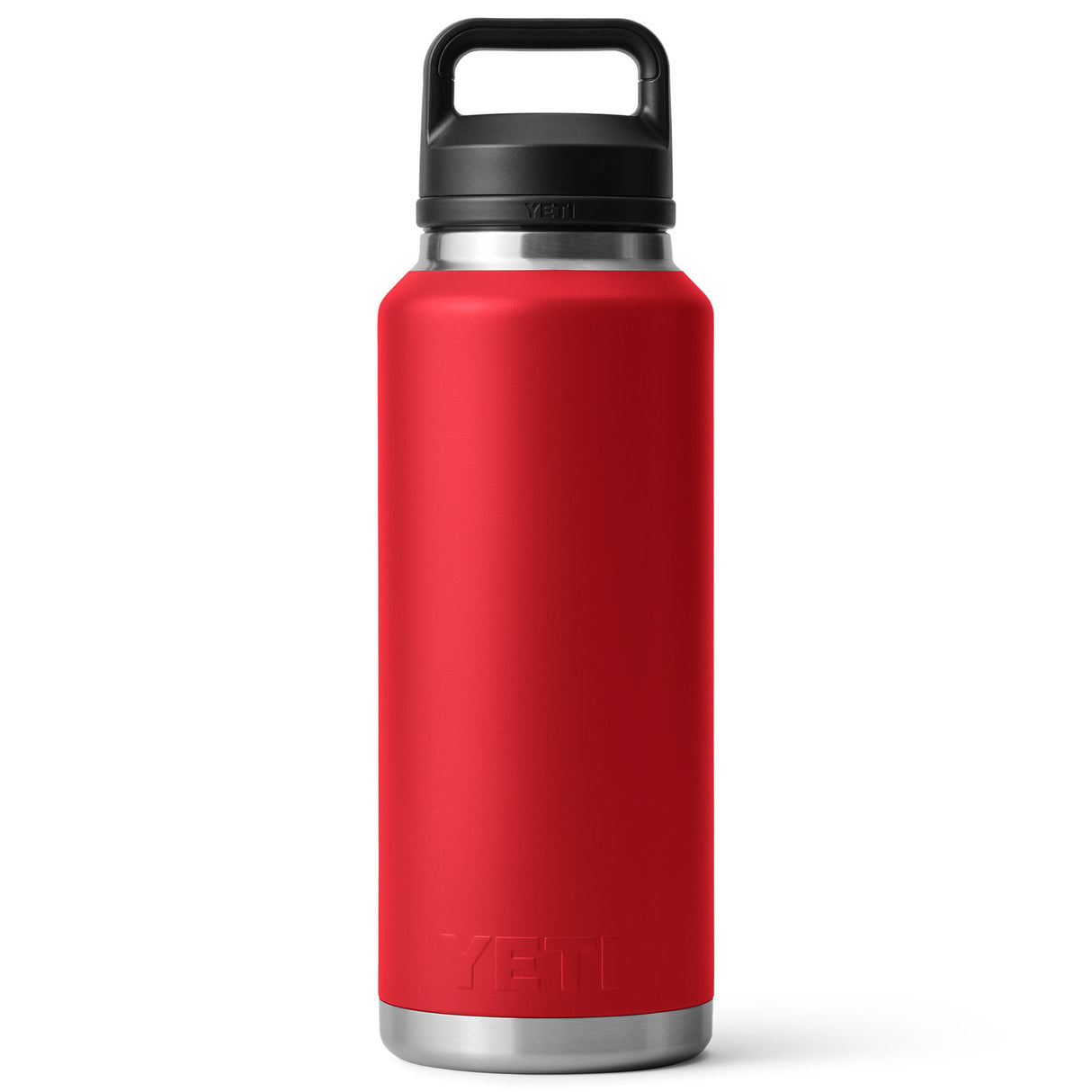 YETI Rambler 46 oz (1.4 L) Bottle with Chug Cap Ridgeline-Rescue Red-Navy - 53 Degrees North