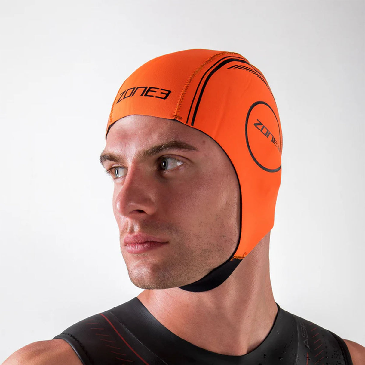 Zone3 Neoprene Swim Cap Orange / X-Small-Orange / Small-Orange / Medium-Orange / Large - 53 Degrees North
