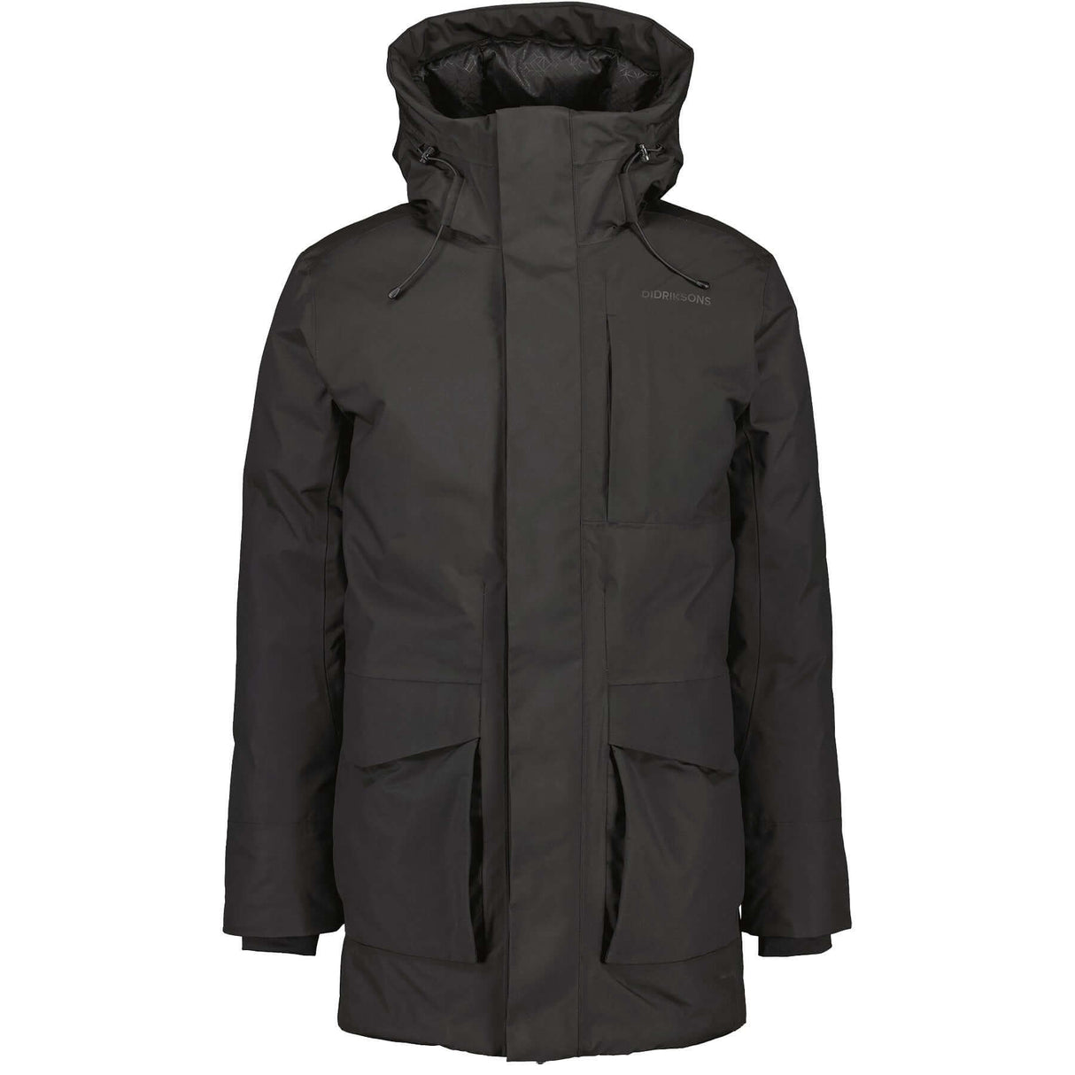 Didriksons Men's Akilles Parka Black / Small-Black / Medium-Black / Large-Black / X-Large-Black / XX-Large #- 53 Degrees North