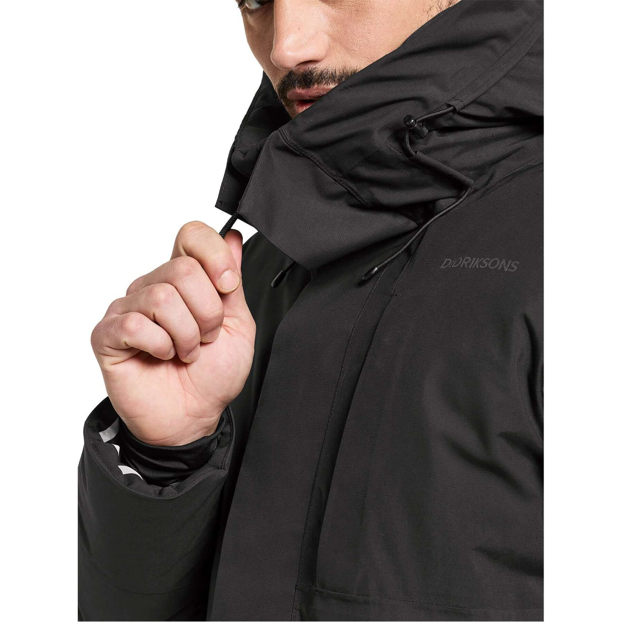 Didriksons Men's Akilles Parka Black / Small-Black / Medium-Black / Large-Black / X-Large-Black / XX-Large #- 53 Degrees North