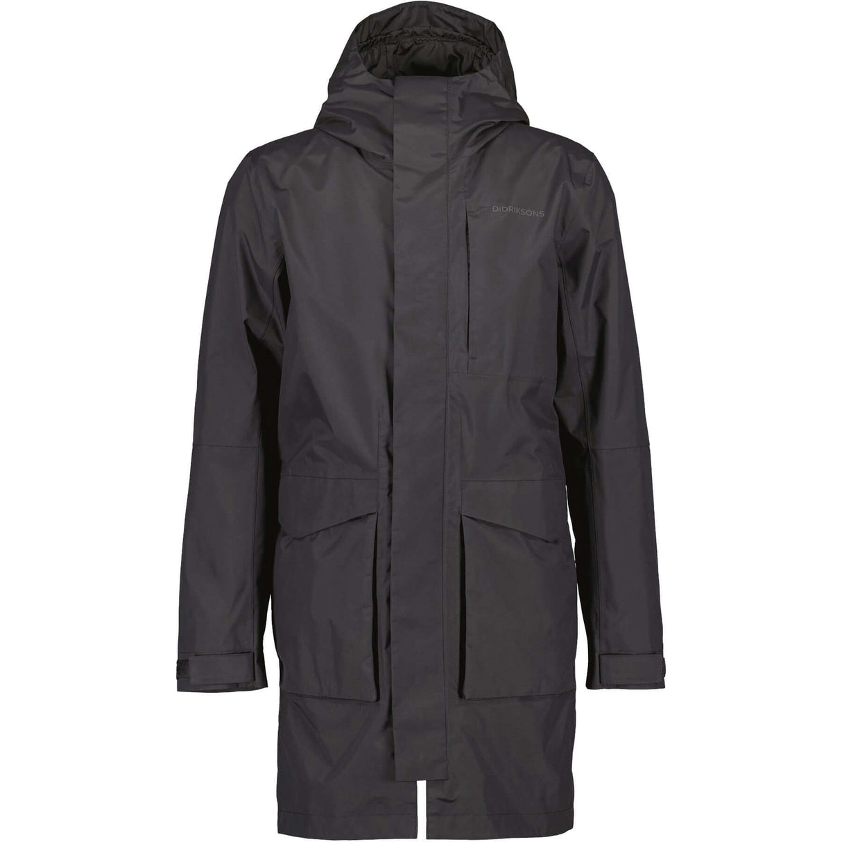 Didriksons Men's Waterproof Andreas Parka Black / Small-Black / Medium-Black / Large-Black / X-Large-Black / XX-Large #- 53 Degrees North