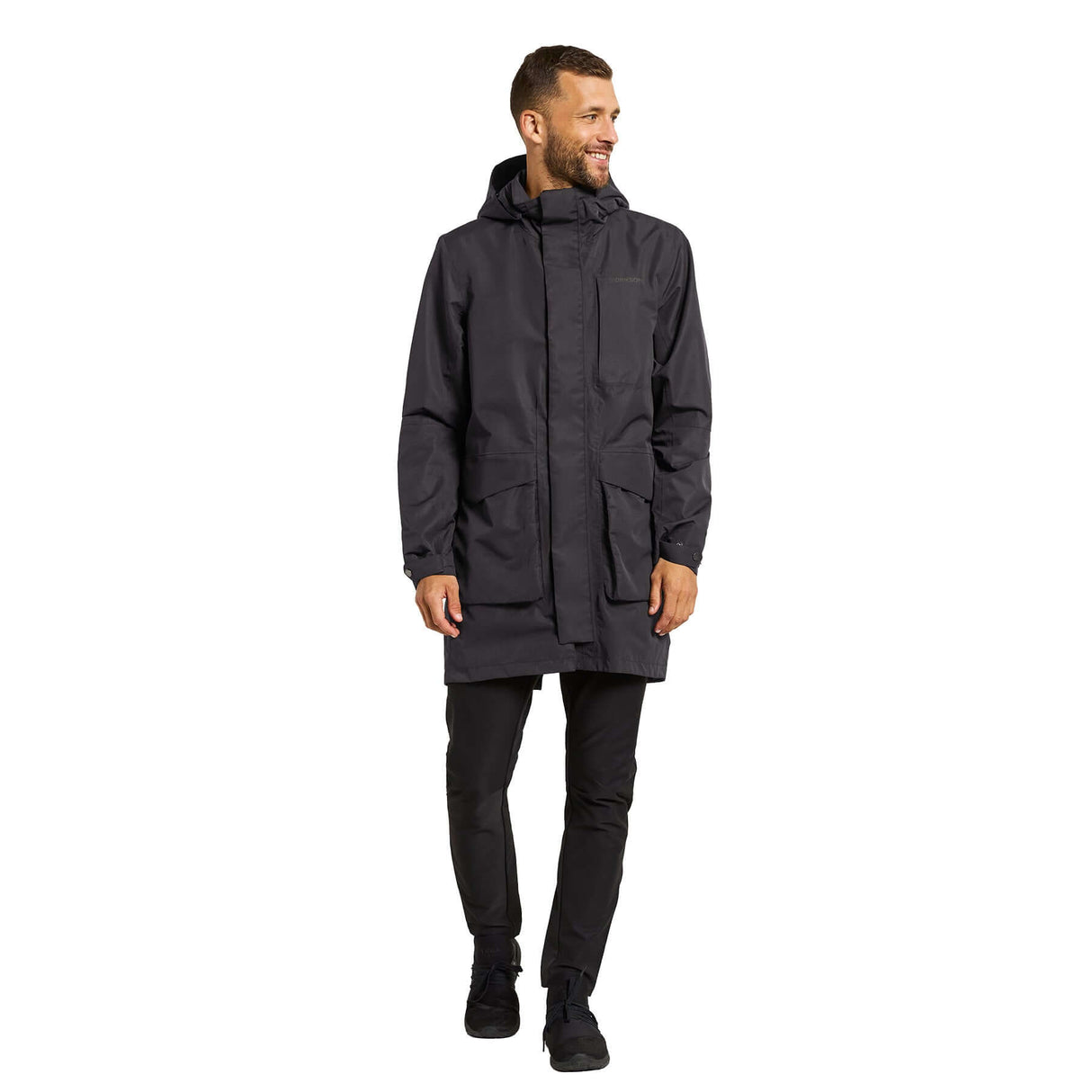 Didriksons Men's Waterproof Andreas Parka Black / Small-Black / Medium-Black / Large-Black / X-Large-Black / XX-Large #- 53 Degrees North