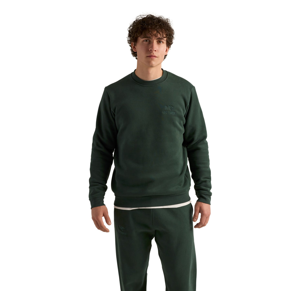 Arc'teryx Men's Emblem Fleece Crew Dark Jade - 53 Degrees North