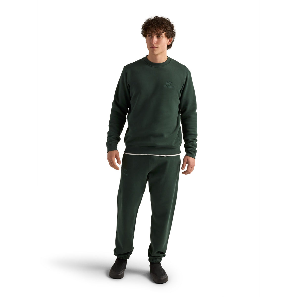 Arc'teryx Men's Emblem Fleece Crew Dark Jade - 53 Degrees North