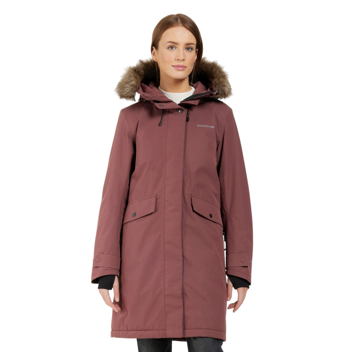 Didriksons Women's Erika Waterproof Insulated Parka Old Rust / X-Small-Old Rust / Small-Old Rust / Medium-Old Rust / Large-Old Rust / X-Large #- 53 Degrees North