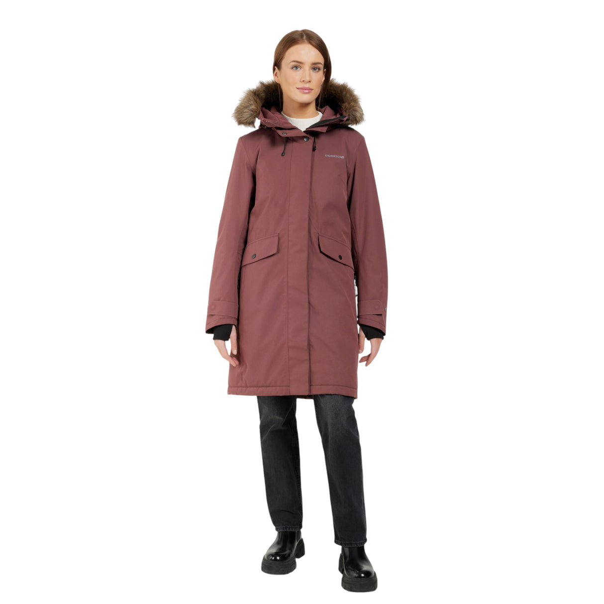 Didriksons Women's Erika Waterproof Insulated Parka Old Rust / X-Small-Old Rust / Small-Old Rust / Medium-Old Rust / Large-Old Rust / X-Large #- 53 Degrees North