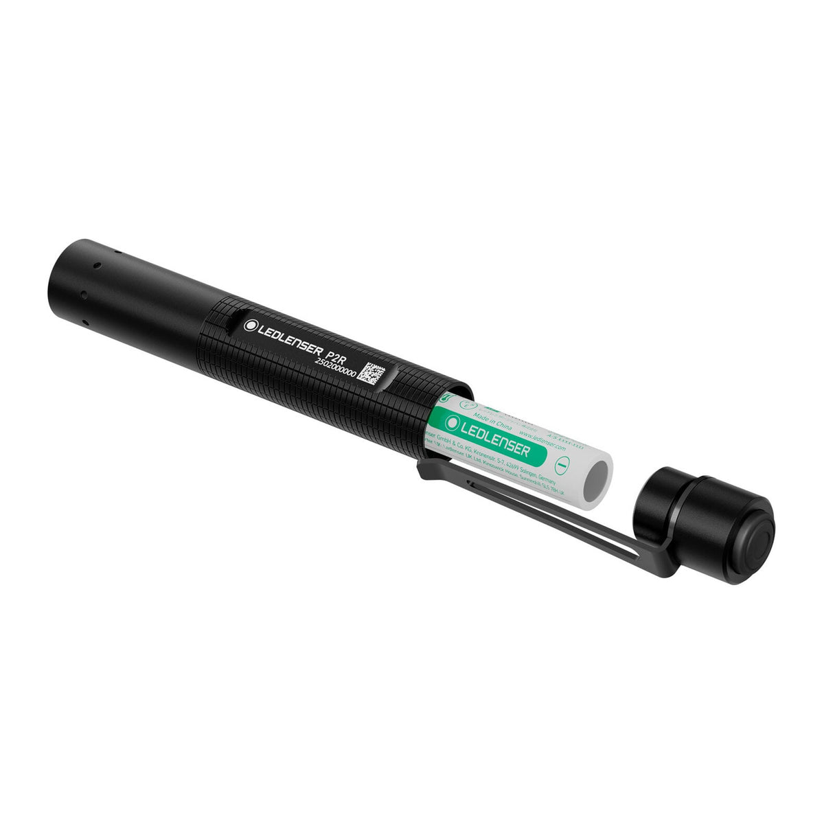 Ledlenser P2R Rechargeable Pen Torch Black - 53 Degrees North