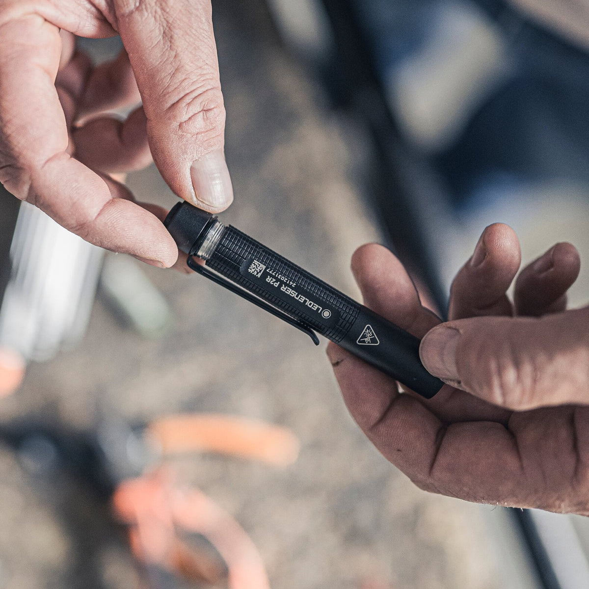 Ledlenser P2R Rechargeable Pen Torch Black - 53 Degrees North