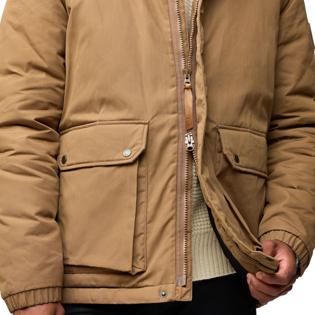 Fjällräven Men's Ovik Padded Waterproof Jacket Wood Brown / Small-Wood Brown / Medium-Wood Brown / Large-Wood Brown / X-Large #- 53 Degrees North