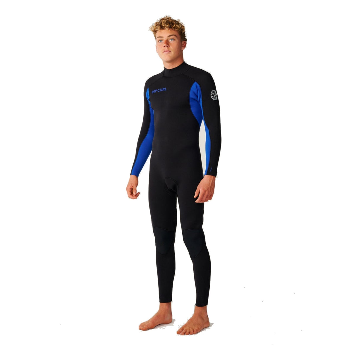 Rip Curl Men's Trad 5/4 Back Zip Wetsuit Blue three-quarter - 53 Degrees North