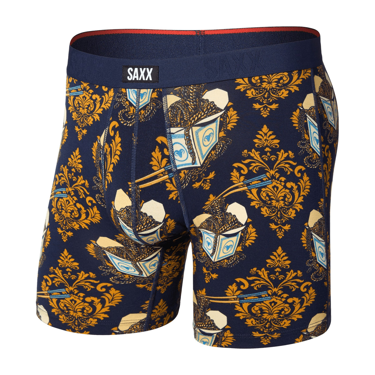SAXX Men's Vibe Xtra Boxer Briefs Gold Chain/Maritime - 53 Degrees North
