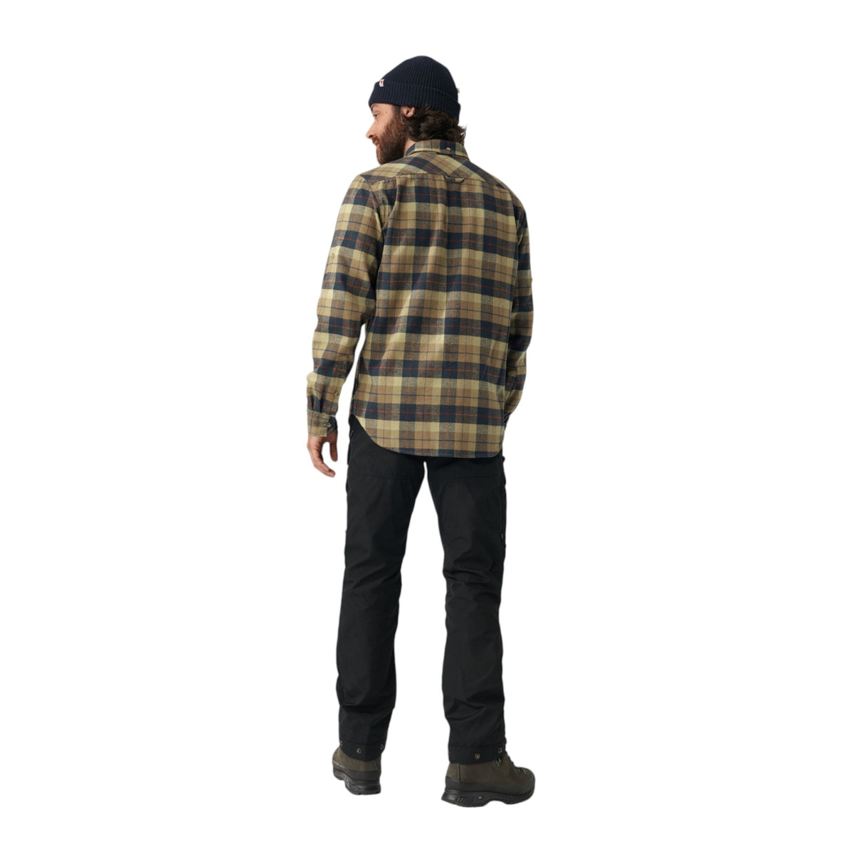 Fjällräven Men's Singi Heavy Flannel Shirt Dark Sand/Dark Navy / Small-Dark Sand/Dark Navy / Medium-Dark Sand/Dark Navy / Large-Dark Sand/Dark Navy / X-Large #- 53 Degrees North